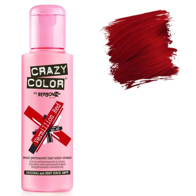 Crazy Color Vermillion Red 100ml
